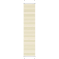 vidaXL Pleated Blind Cream 45x200 cm Fabric Width 44.4 cm Polyester