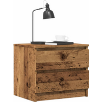 vidaXL Bedside Cabinet Old Wood 50x40x43.5 cm Engineered Wood