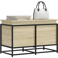 vidaXL Storage Box with Lid Sonoma Oak 80x40x51.5 cm Engineered Wood