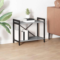 vidaXL Bookcase Grey sonoma 60 x 30 x 48.5 cm Engineered wood