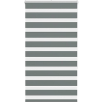 vidaXL Zebra Blind Dark Grey 70x150 cm Fabric Width 65.9 cm Polyester