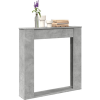 vidaXL Fireplace Surround Concrete Grey 100x20x100 cm Engineered Wood