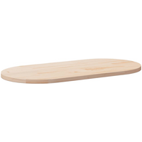 vidaXL Table Top 100x50x2.5 cm Solid Wood Pine Oval