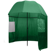 vidaXL Fishing Umbrella Green 300x240 cm