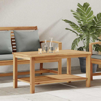 vidaXL Coffee Table Brown 90 x 50 x 45 cm Solid teak wood