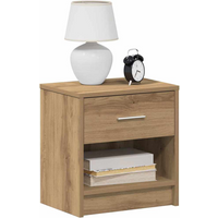 vidaXL Bedside Cabinets 2 pcs with Drawer Artisan Oak 39x28x41 cm