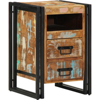 vidaXL Bedside Cabinet 40x40x59 cm Solid Wood Reclaimed
