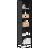 vidaXL Book Cabinet Black 40x35x170.5 cm Engineered Wood