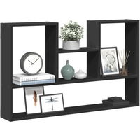 vidaXL Wall Shelf Black 99x15x60 cm Engineered Wood