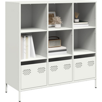vidaXL Highboard White 101.5x39x103.5 cm Steel
