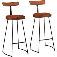 vidaXL Bar Stools 2 pcs 49x43x103 cm Solid Wood Mango