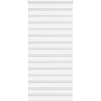 vidaXL Zebra Blind White 95x230 cm Fabric Width 90.9 cm Polyester