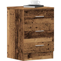 vidaXL Bedside Cabinets 2 pcs Old Wood 38x35x55 cm Engineered Wood