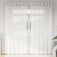 vidaXL Voile Curtains with Loops 2 pcs White 140x245 cm