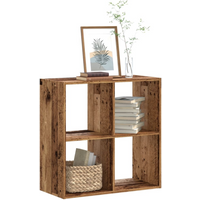 vidaXL Bookcase Old Wood 68.5x32x68.5 cm Engineered Wood