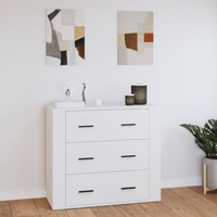vidaXL Sideboard White 80x33x70 cm Engineered Wood
