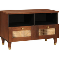 vidaXL Media Storage Cabinets & Racks Brown 70 x 33.5 x 46 cm