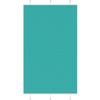 vidaXL Pleated Blind Petrol Green 115x200 cm Fabric Width 114.4 cm Polyester