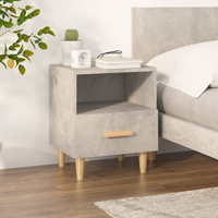 vidaXL Bedside Cabinet Concrete Grey 40x35x47 cm