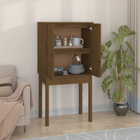 vidaXL Highboard Honey Brown 60x40x120 cm Solid Wood Pine