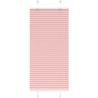 vidaXL Pleated Blind Pink 60x100 cm Fabric Width 59.4 cm Polyester