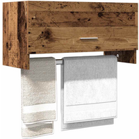 vidaXL Wardrobe Old Wood 70x32.5x35 cm Engineered Wood