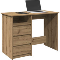 vidaXL Desk Artisan Oak 102x50x75 cm Engineered Wood