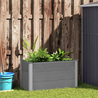 vidaXL Garden Raised Bed WPC 100x50x54 cm Grey