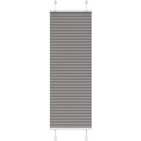 vidaXL Pleated Blind Anthracite 45x150 cm Fabric Width 44.4 cm Polyester