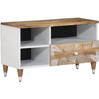 vidaXL TV Cabinet 80x33.5x46 cm Solid Wood Mango