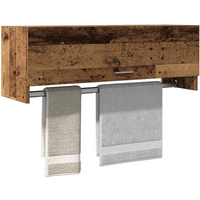 vidaXL Wardrobe Old Wood 100x32.5x35 cm Engineered Wood