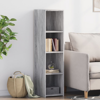 vidaXL Highboard Grey Sonoma 30x41x124 cm Engineered Wood