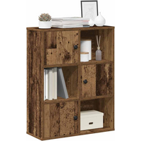 vidaXL Bookcase Old Wood 60x24x76.5 cm Engineered Wood