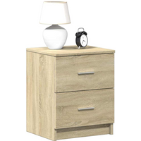 vidaXL Bedside Cabinets 2 pcs with 2 Drawers Sonoma Oak 40x36x50 cm