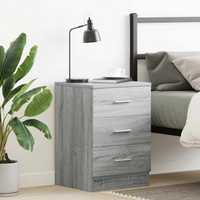 vidaXL Bedside Cabinet Grey Sonoma 38x35x56 cm Engineered Wood