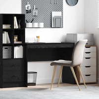 vidaXL Desk Black Oak 100 x 40 x 76 cm