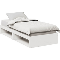 vidaXL Day Bed without Mattress White 75x190 cm Solid Wood Pine