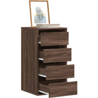 vidaXL Corner Chest of Drawers Brown Oak 40x41x76 cm Engineered Wood