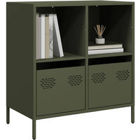 vidaXL Sideboard Olive Green 68x39x73.5 cm Cold-rolled Steel