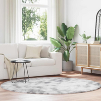 vidaXL Shaggy Rug High Pile NAVARRA Silver Grey 200x200 cm Polyester