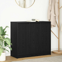 vidaXL Sideboard Black Oak 85x34x76 cm Engineered Wood