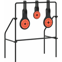 vidaXL Resetting Target Black 26 x 13 x 31 cm Steel