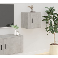 vidaXL Wall Mounted TV Cabinet Concrete Grey 40x34,5x40 cm