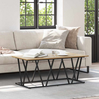 vidaXL Coffee Table Artisan Oak 100 x 50 x 40 cm
