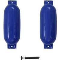 vidaXL Boat Fenders 2 pcs Blue 69x21.5 cm PVC