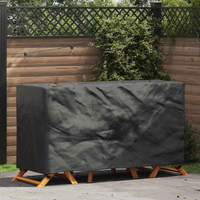 vidaXL Outdoor Furniture Cover Black 180 x 70 x 90 cm 210D