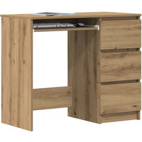 vidaXL Desk Artisan Oak 90x45x76 cm Engineered Wood