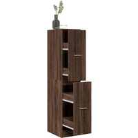 vidaXL Apothecary Cabinet Brown Oak 30x41x144.5 cm Engineered Wood