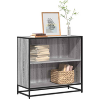 vidaXL Book Cabinet Grey Sonoma 80.5x35x76 cm Engineered Wood