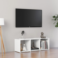 vidaXL TV Cabinet White 107x35x37 cm Engineered Wood